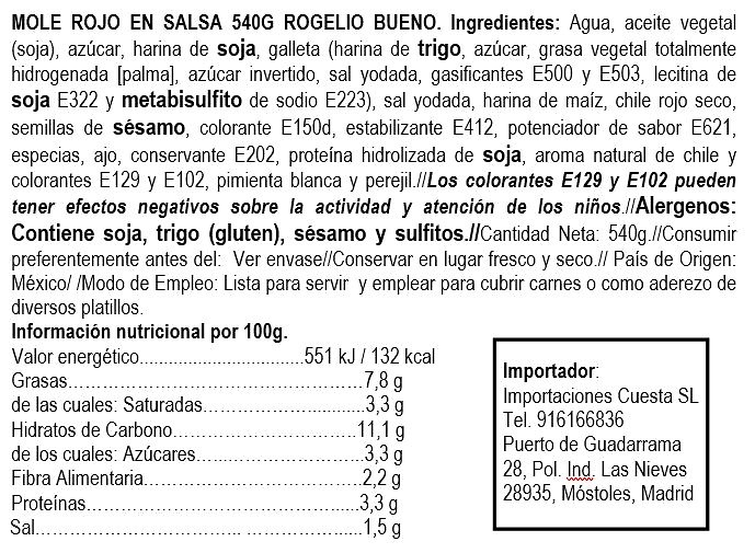 Red Mole sauce. Rogelio Bueno 