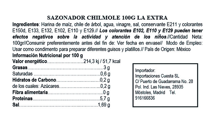 Sazonador chilmole 